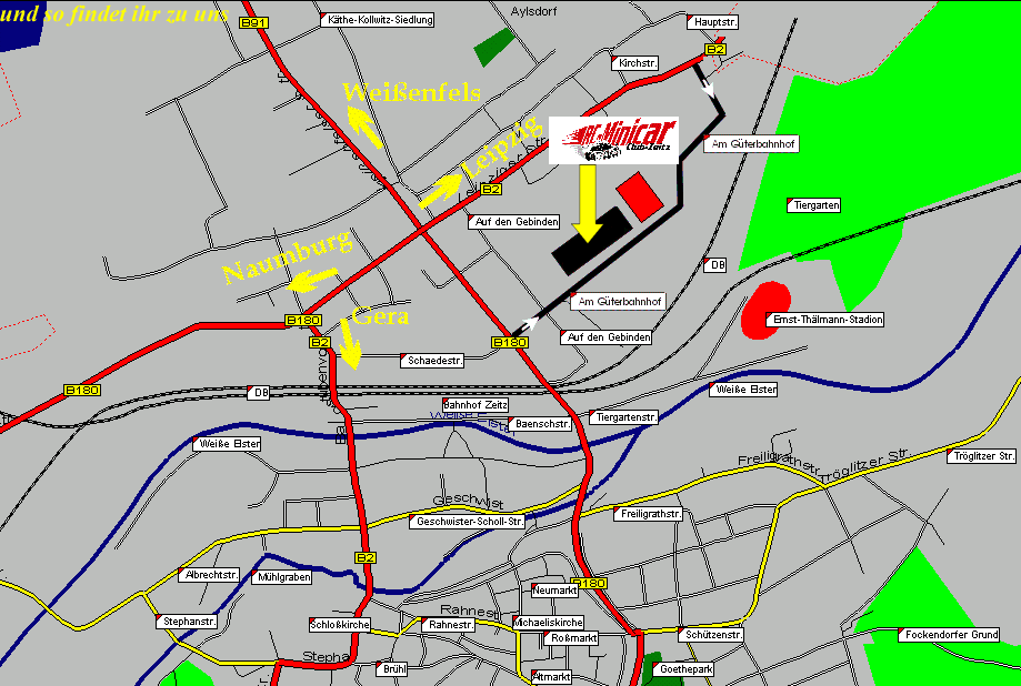 Stadtplan Zeitz